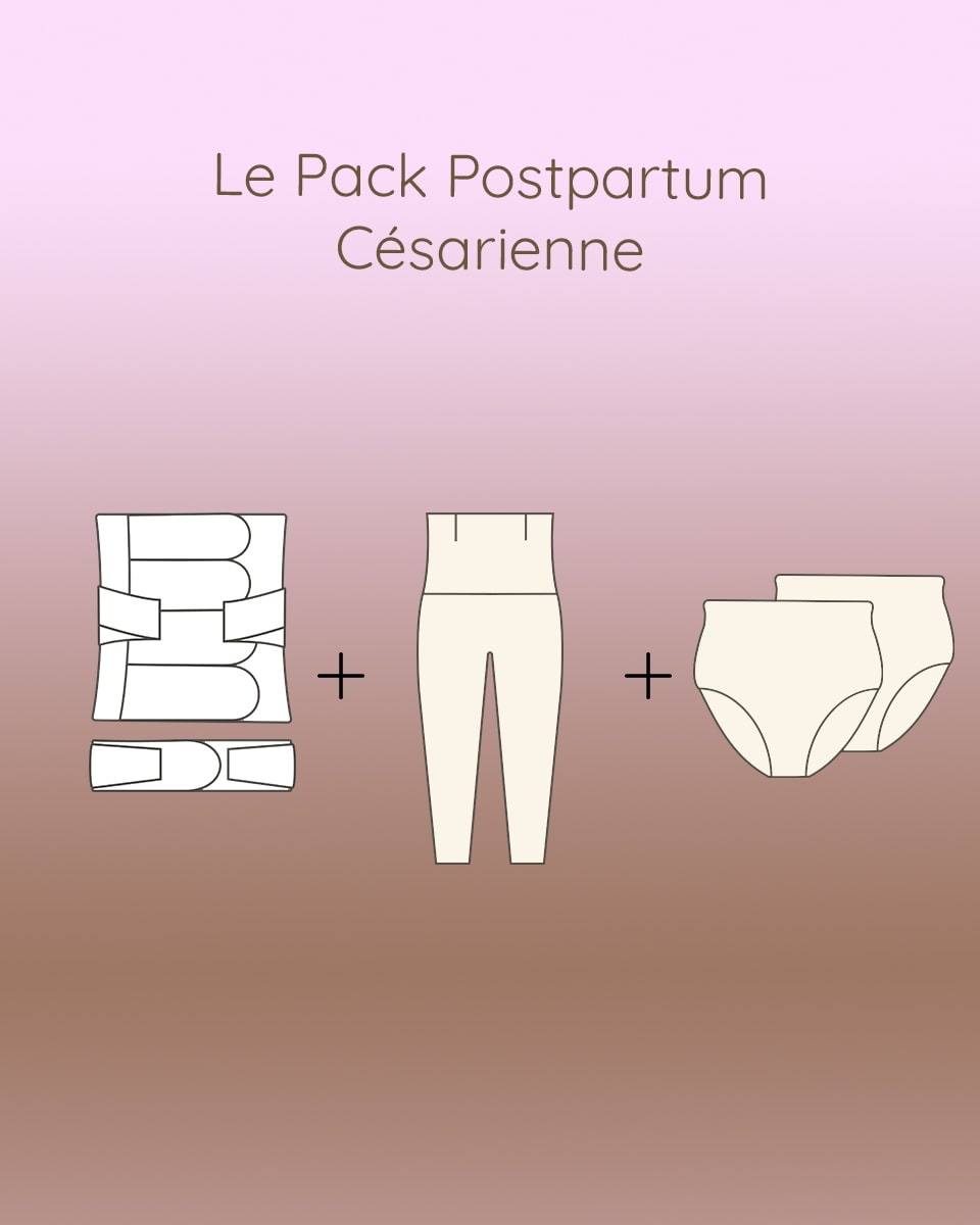 Culotte de Soutien Postnatale & Césarienne - Lot de 3 - Sweet Birth Site  Officiel